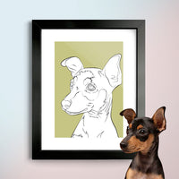 Thumbnail for Custom Modern Pet Sketch