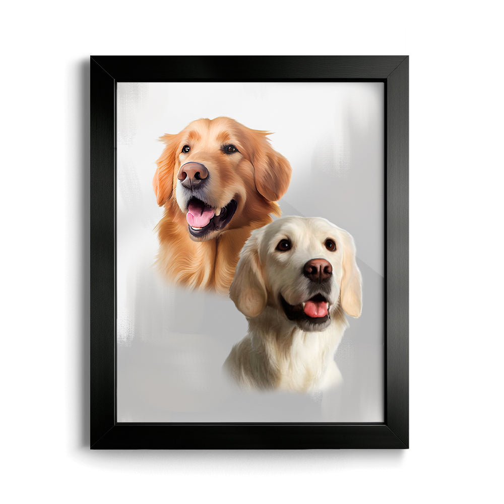 Custom Pet Portraits (2 Pets)