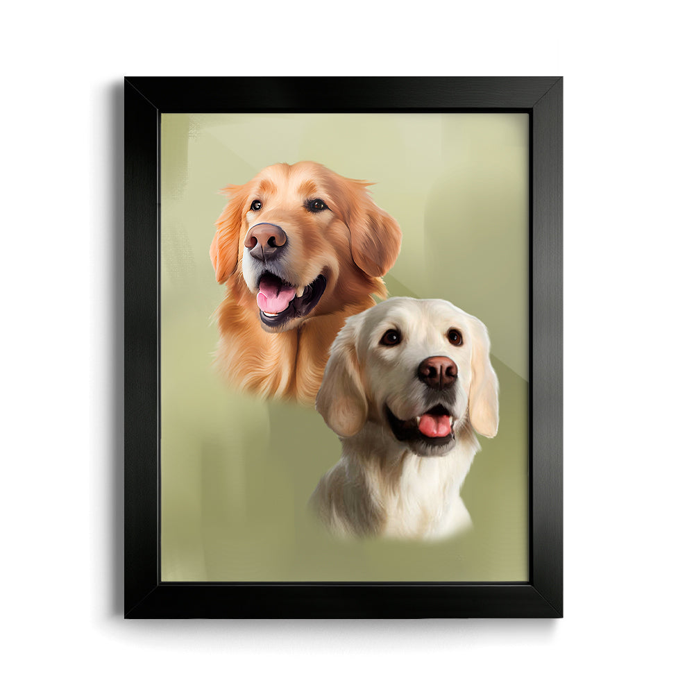 Custom Pet Portraits (2 Pets)