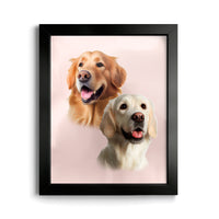 Thumbnail for Custom Pet Portraits (2 Pets)