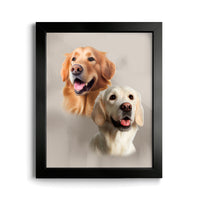 Thumbnail for Custom Pet Portraits (2 Pets)