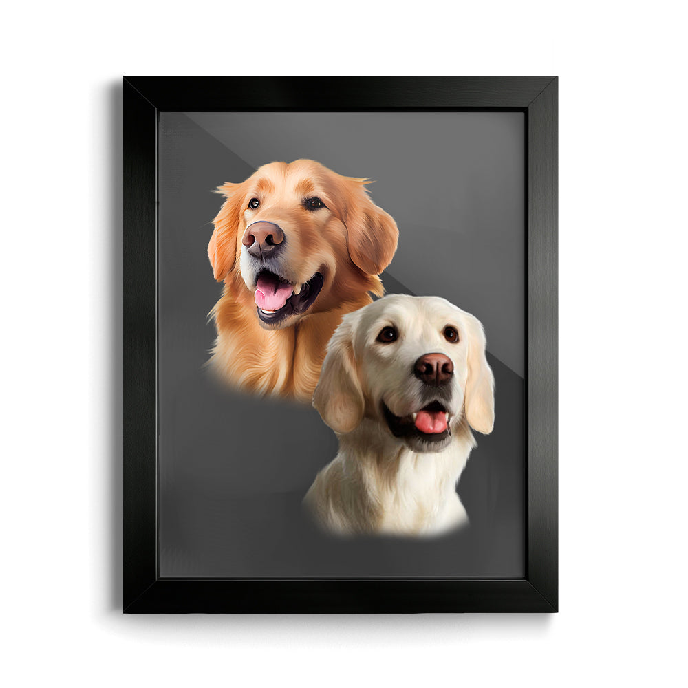 Custom Pet Portraits (2 Pets)