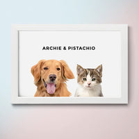 Thumbnail for Modern Pet Portrait (2 Pets)