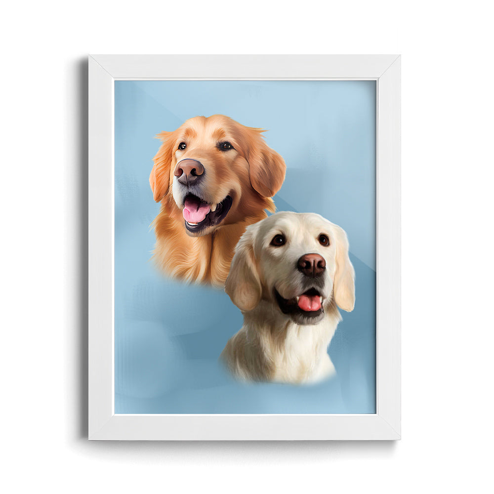Custom Pet Portraits (2 Pets)