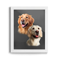 Thumbnail for Custom Pet Portraits (2 Pets)