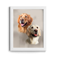 Thumbnail for Custom Pet Portraits (2 Pets)