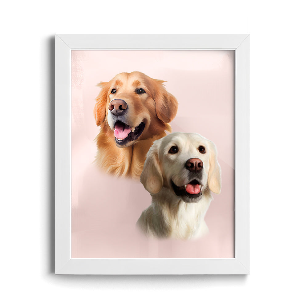 Custom Pet Portraits (2 Pets)