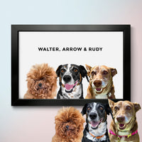 Thumbnail for Modern Pet Portrait (3 Pets)