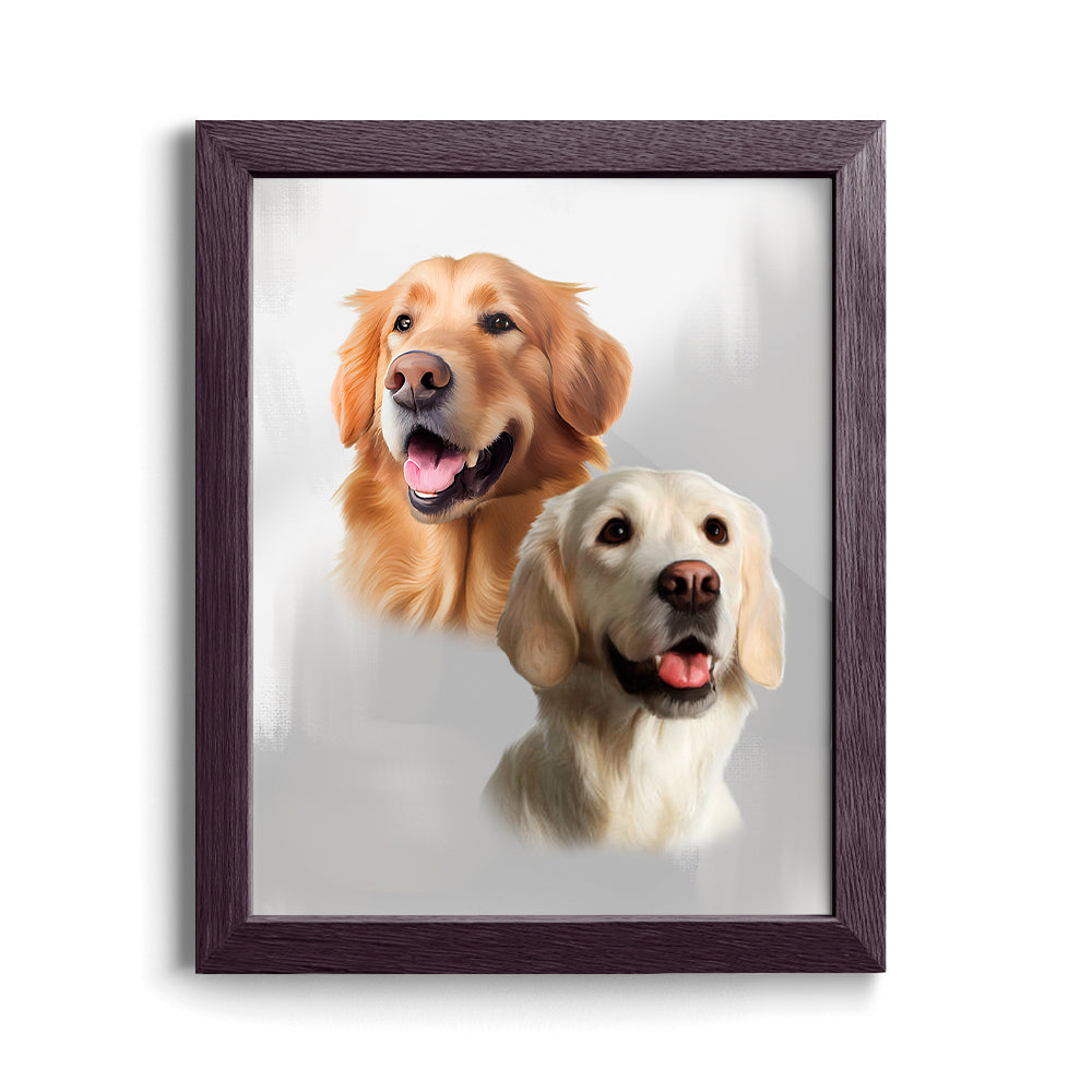 Custom Pet Portraits (2 Pets)