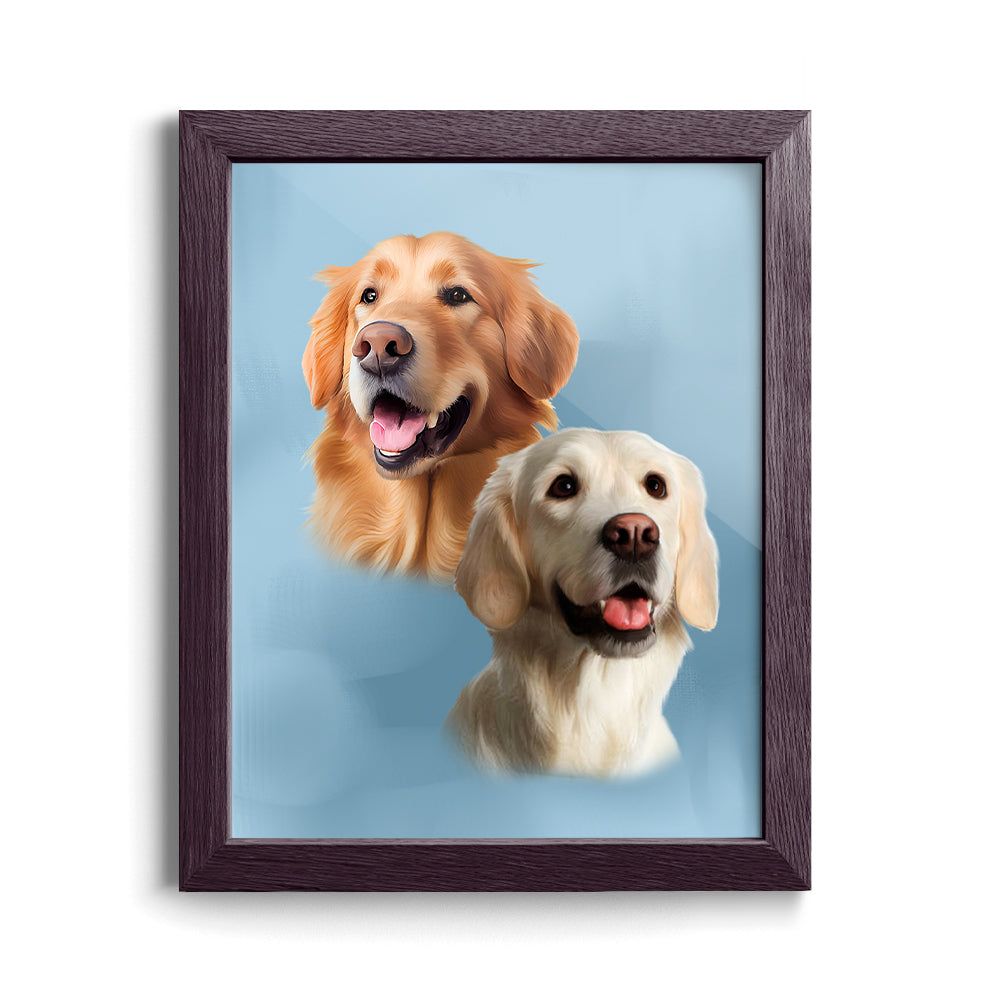 Custom Pet Portraits (2 Pets)