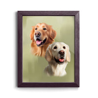 Thumbnail for Custom Pet Portraits (2 Pets)