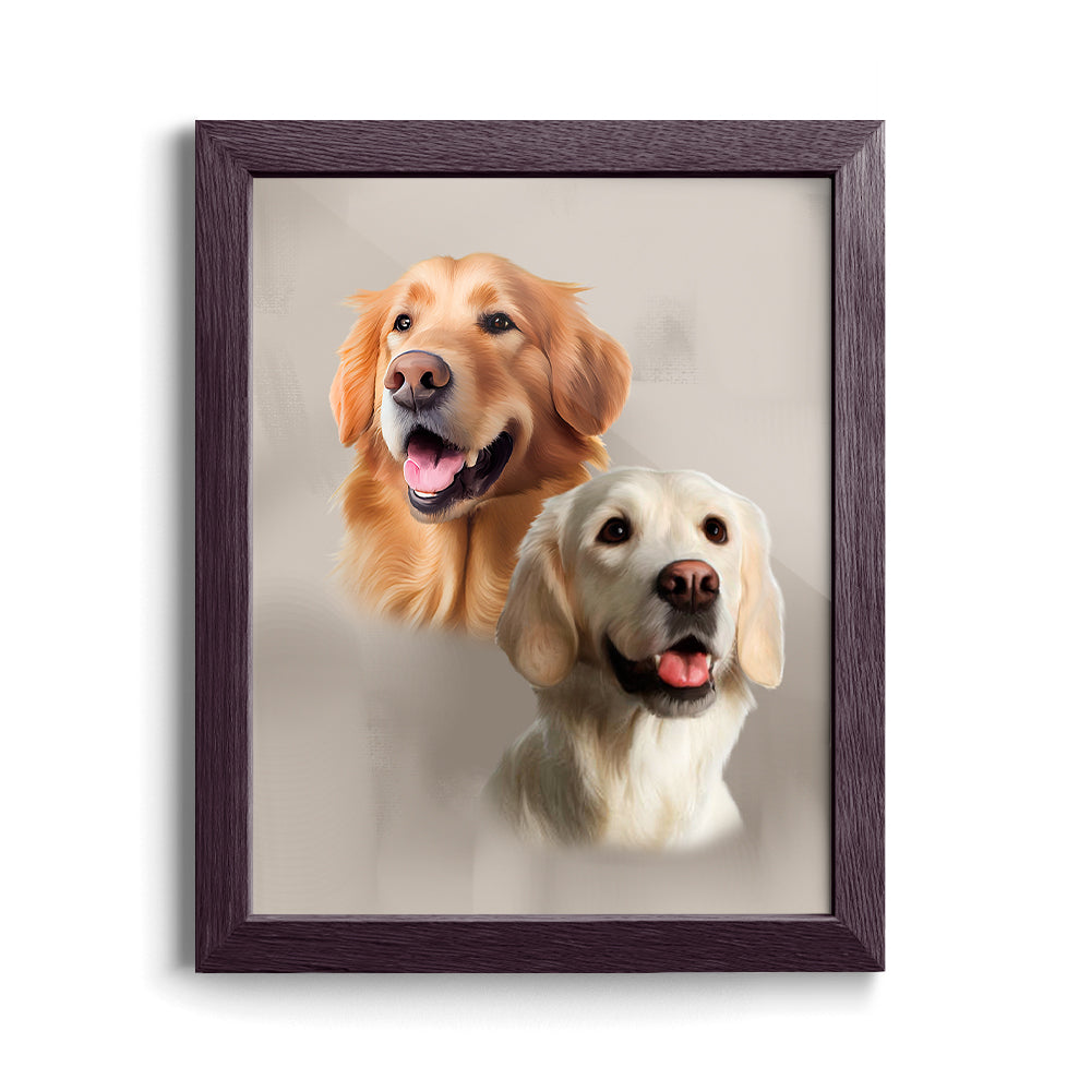 Custom Pet Portraits (2 Pets)