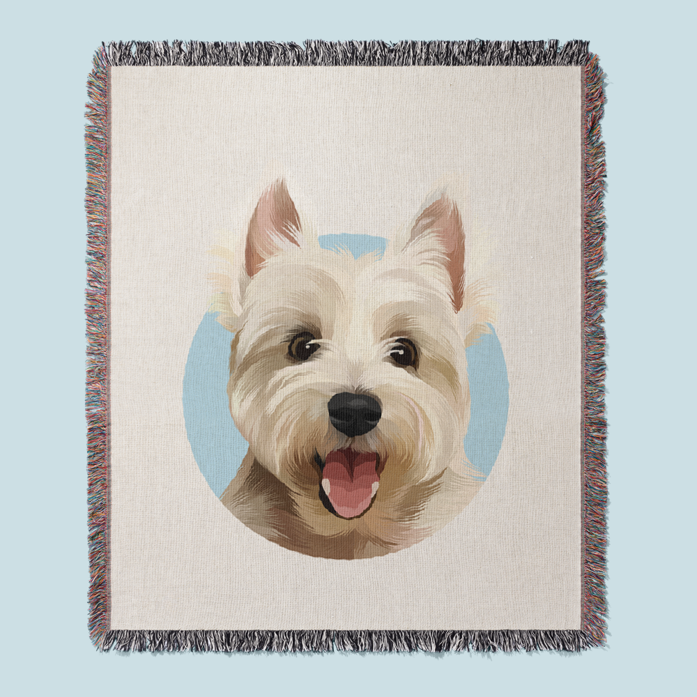 Woven Custom Pet Blanket