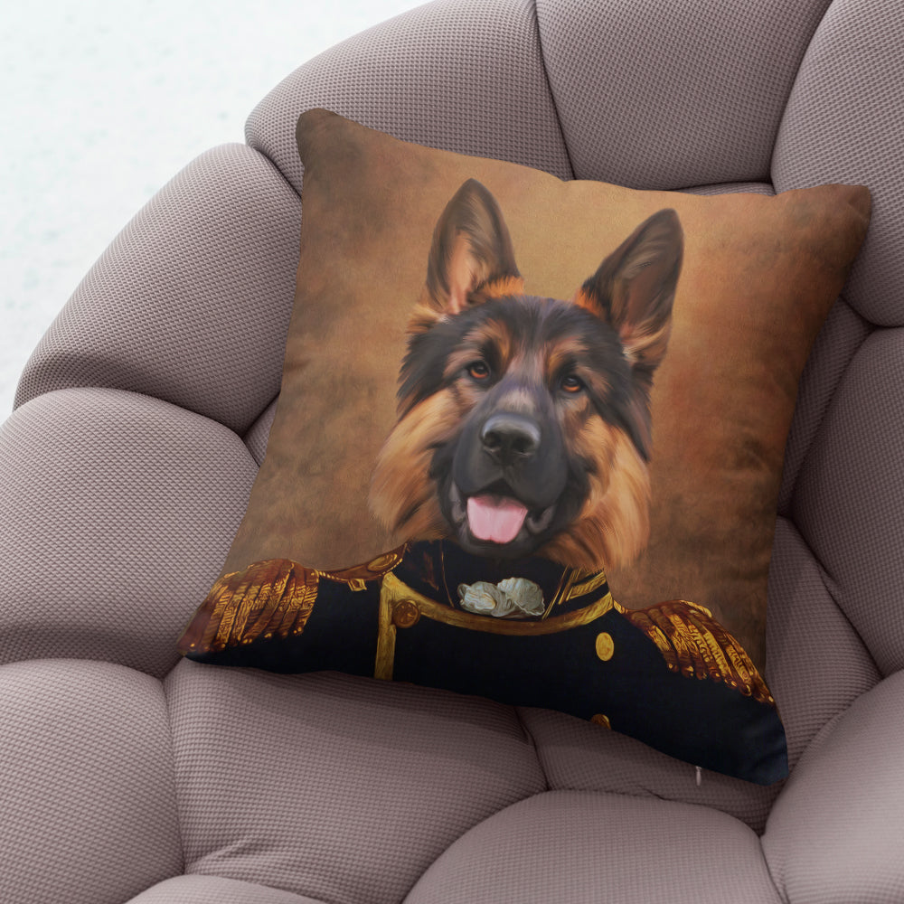 Customized Throw Pillow - Commander