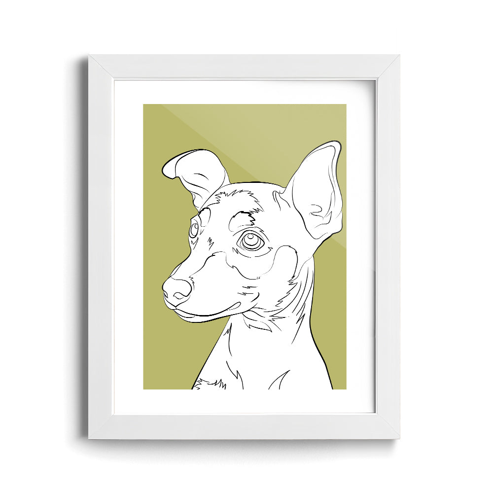 Custom Modern Pet Sketch
