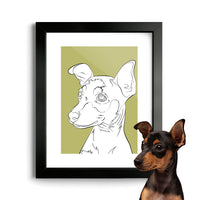 Thumbnail for Custom Modern Pet Sketch