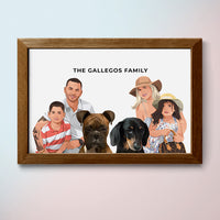 Thumbnail for Modern Custom Family Portrait