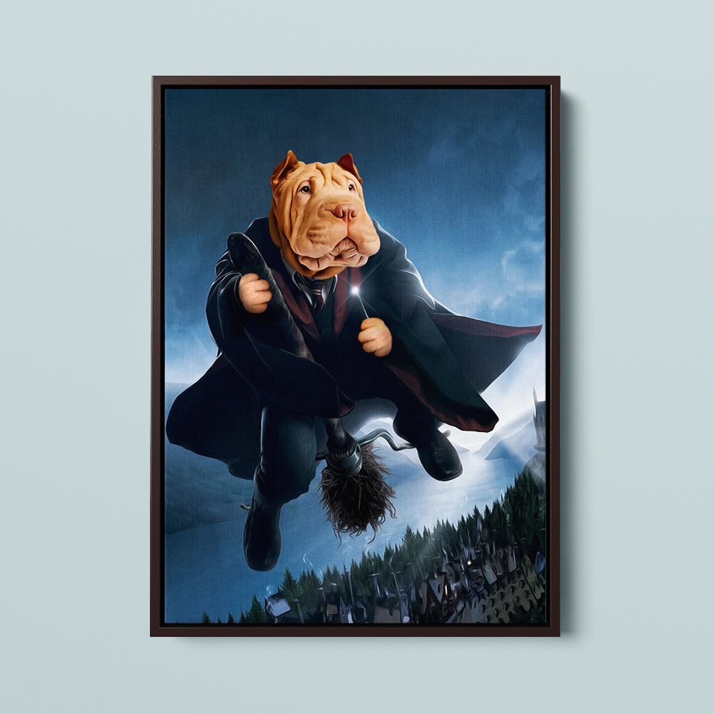 Hairy Pawter Quidditch Pet Portrait