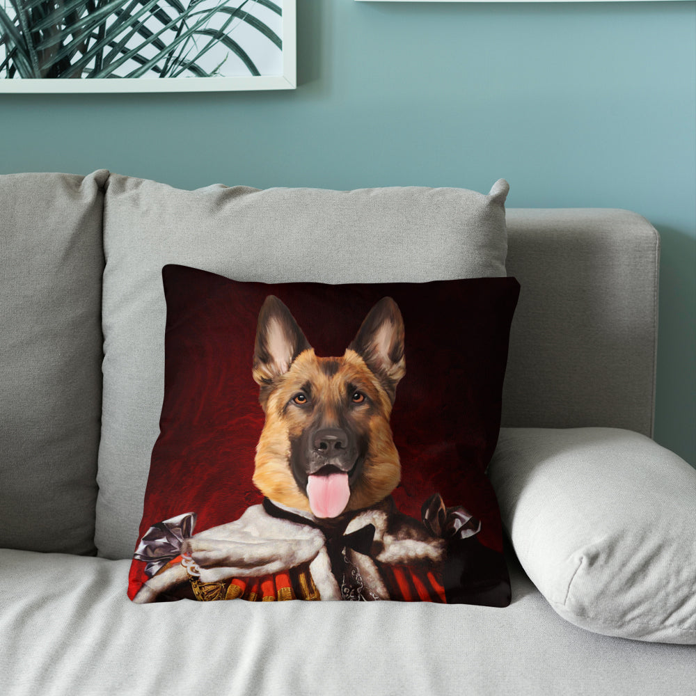 Customized Throw Pillow - King Pet Portrait