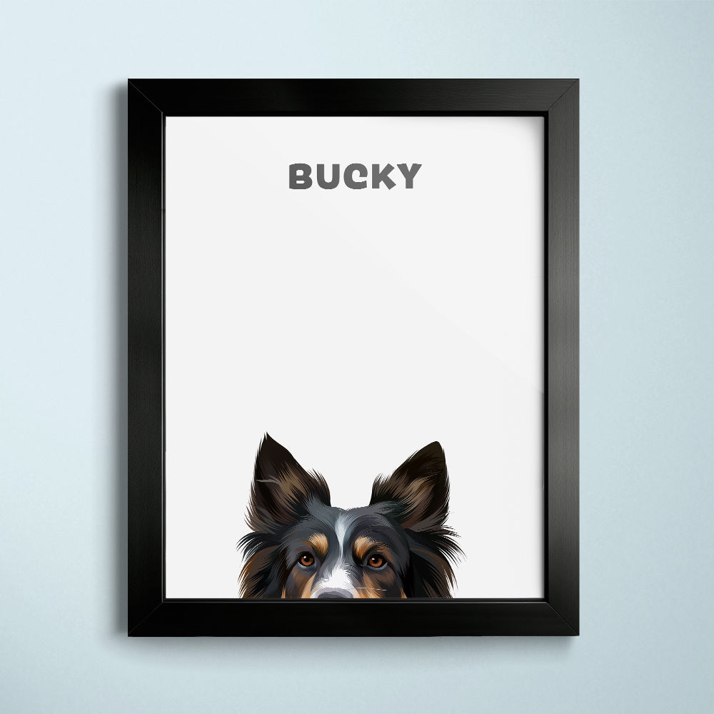 Peekaboo Modern Pet Portrait