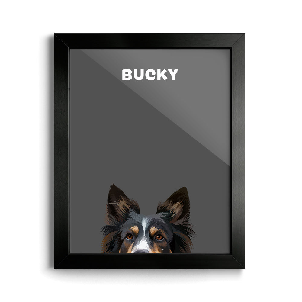 Peekaboo Modern Pet Portrait