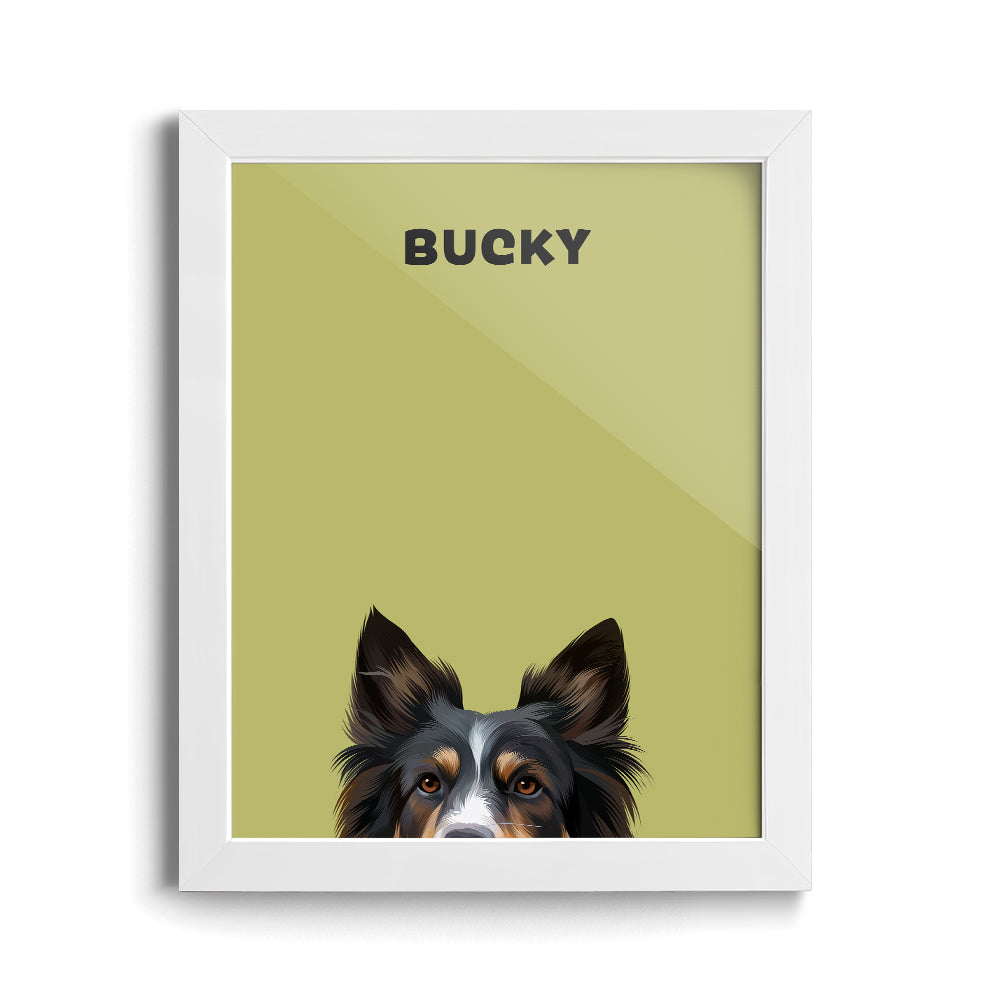 Peekaboo Modern Pet Portrait