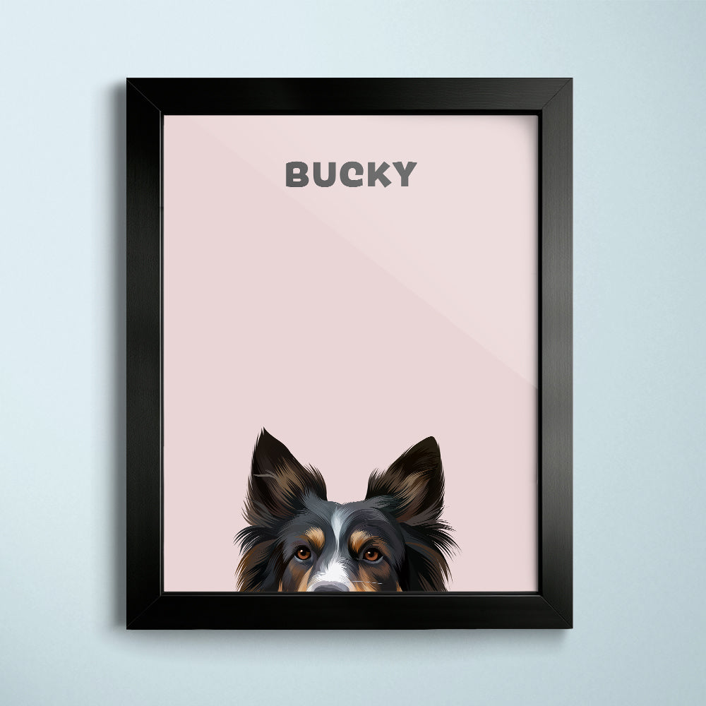 Peekaboo Modern Pet Portrait