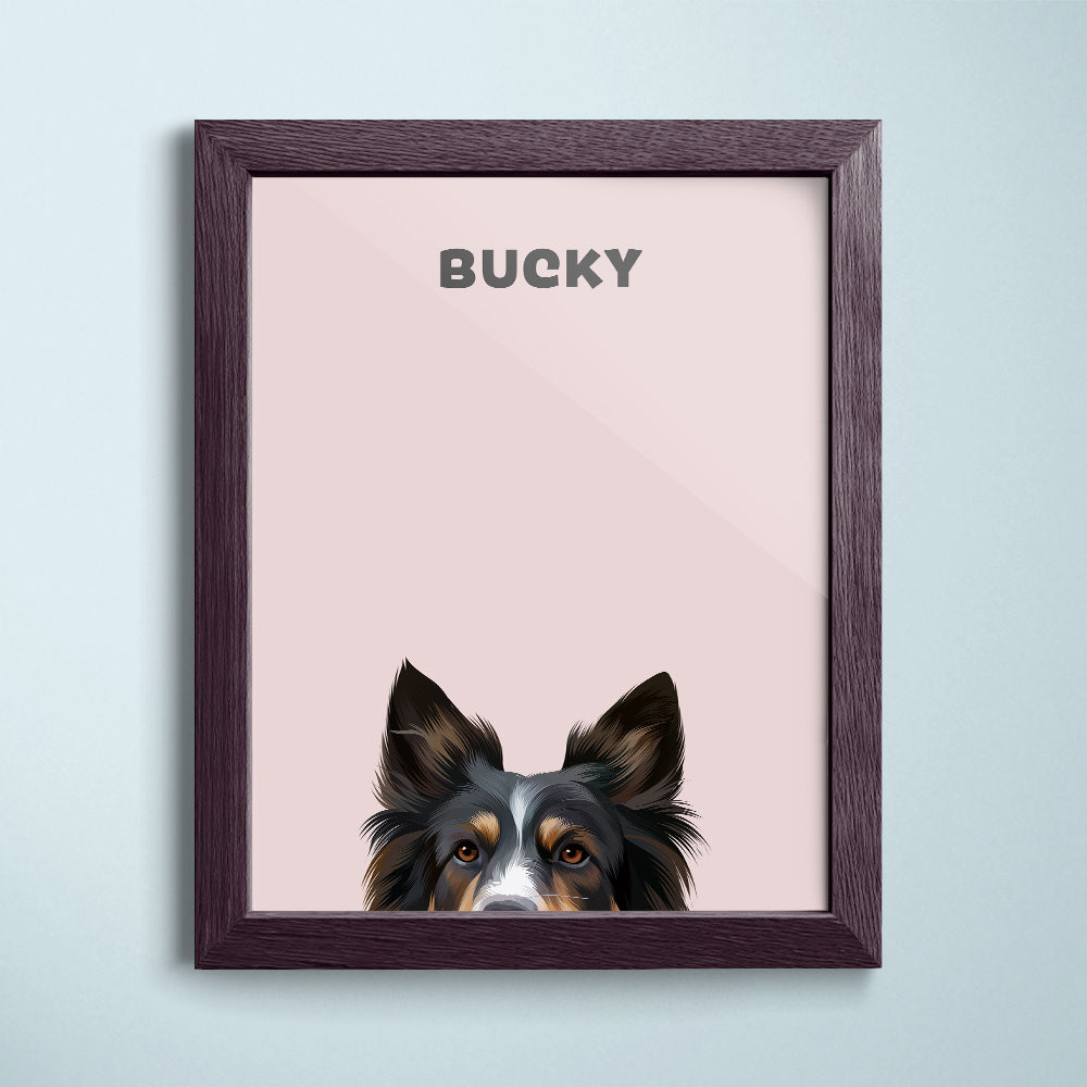 Peekaboo Modern Pet Portrait