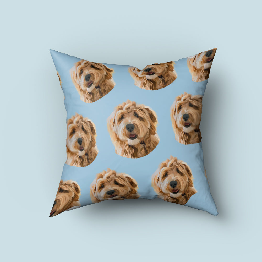 So Many Faces Custom Pillow