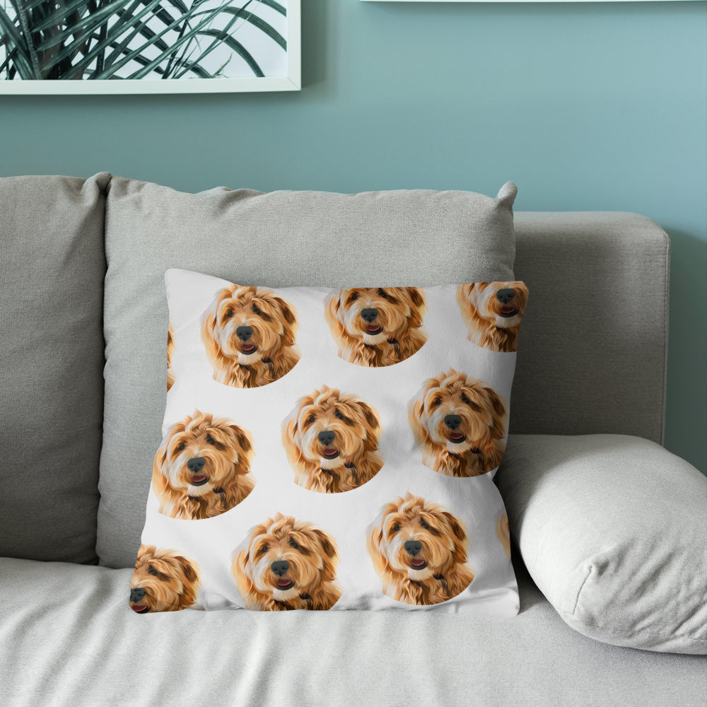 So Many Faces Custom Pillow