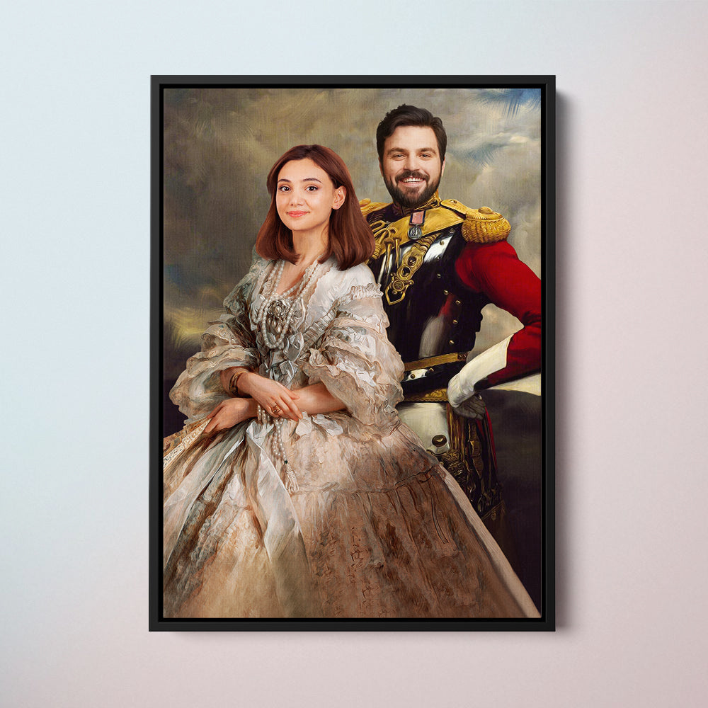 The Captain and The Empress - Custom Couple Portraits