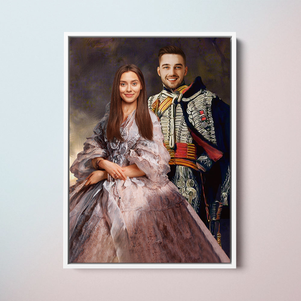 The Lieutenant and The Empress - Custom Couple Portraits