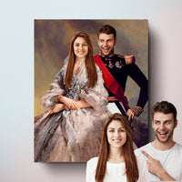 Thumbnail for The Prince II & The Empress - Custom Couple Portraits