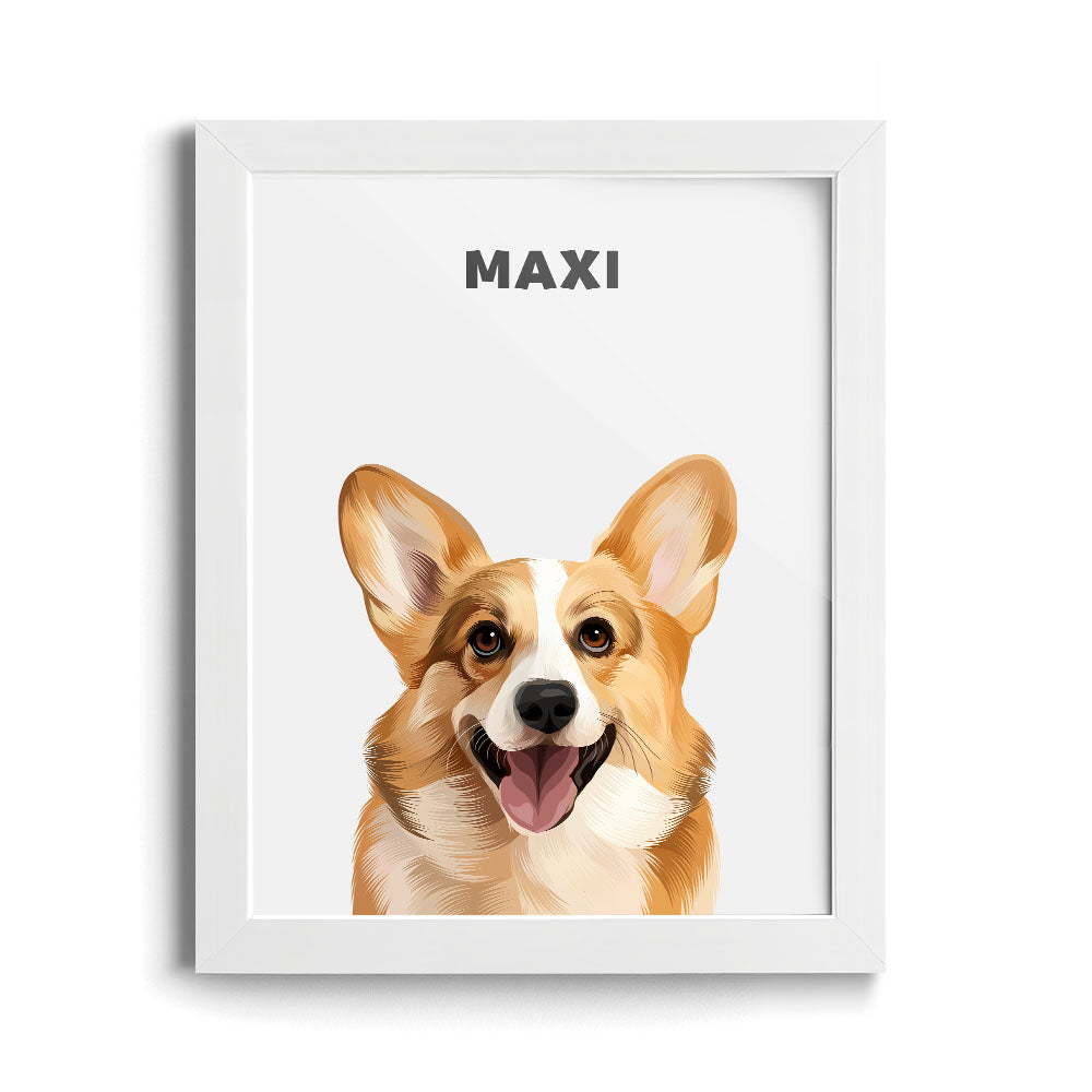 Modern Pet Portrait (1 Pet)
