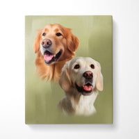 Thumbnail for Custom Pet Portraits (2 Pets)