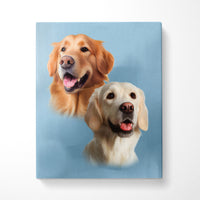 Thumbnail for Custom Pet Portraits (2 Pets)