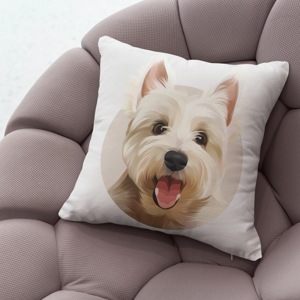 Custom Halo Illustrated Pillow