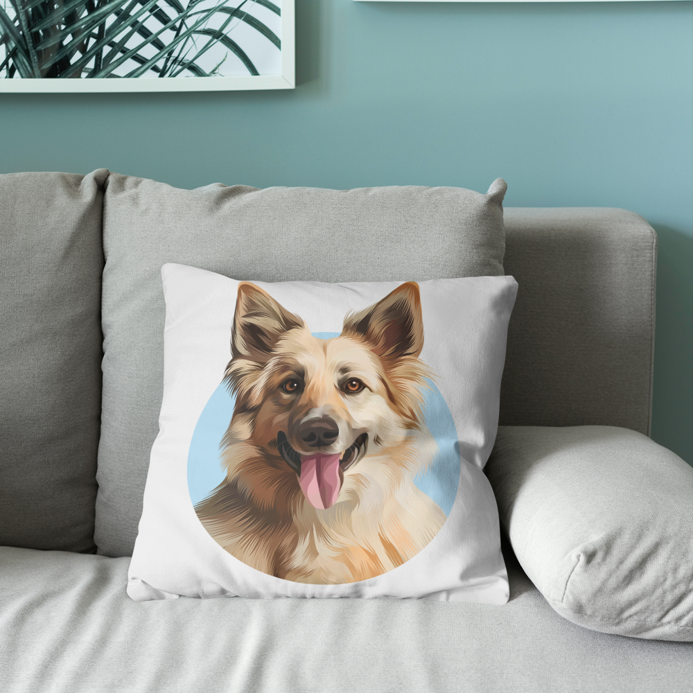 Custom Halo Illustrated Pillow