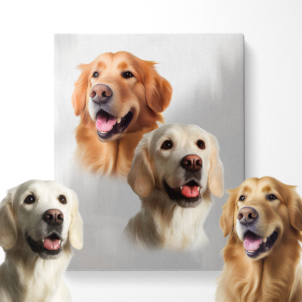 Custom Pet Portraits (2 Pets)