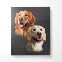 Thumbnail for Custom Pet Portraits (2 Pets)