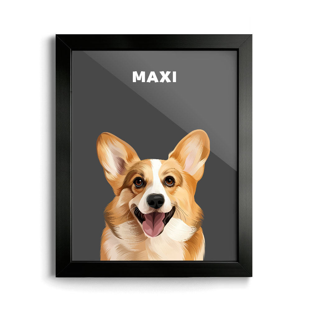 Modern Pet Portrait (1 Pet)