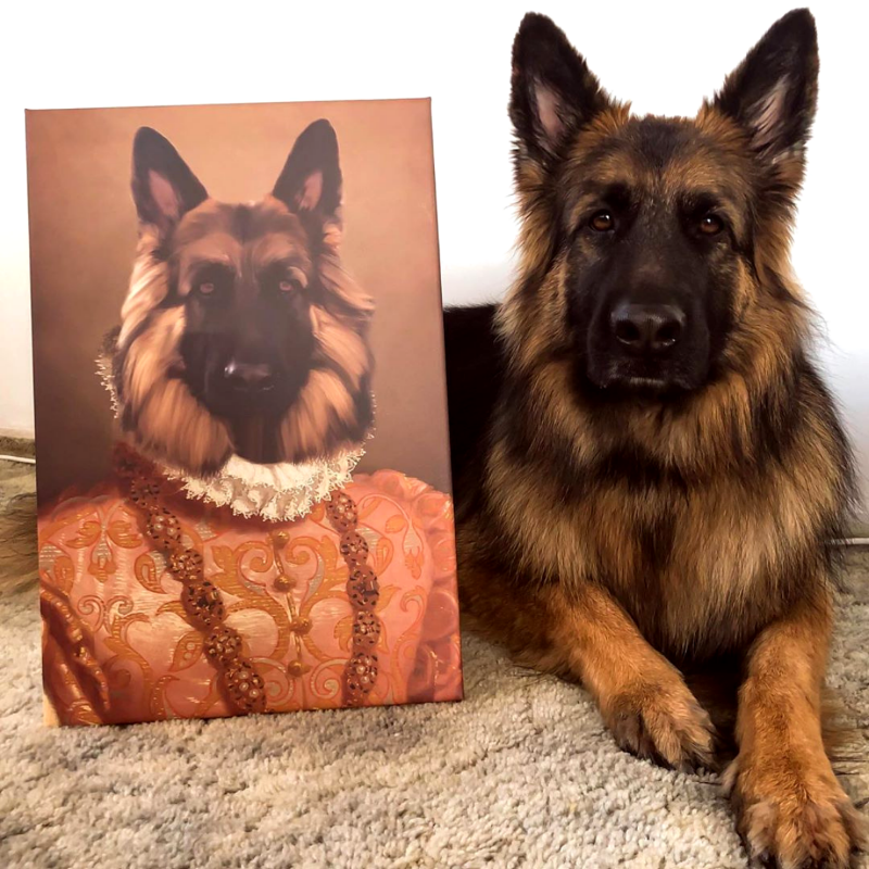 Heiress Custom Pet Portrait - Pet Portraits