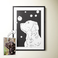 Thumbnail for Custom Modern Pet Sketch