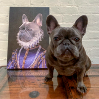 Thumbnail for The Socialite Custom Pet Portrait - Pet Portraits