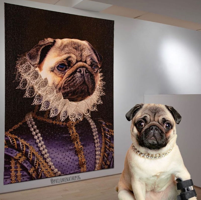 The Socialite Custom Pet Portrait - Pet Portraits