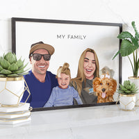 Thumbnail for Modern Custom Family Portrait