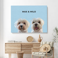 Thumbnail for Modern Pet Portrait (2 Pets)