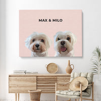 Thumbnail for Modern Pet Portrait (2 Pets)