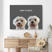 Thumbnail for Modern Pet Portrait (2 Pets)