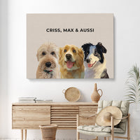 Thumbnail for Modern Pet Portrait (3 Pets)